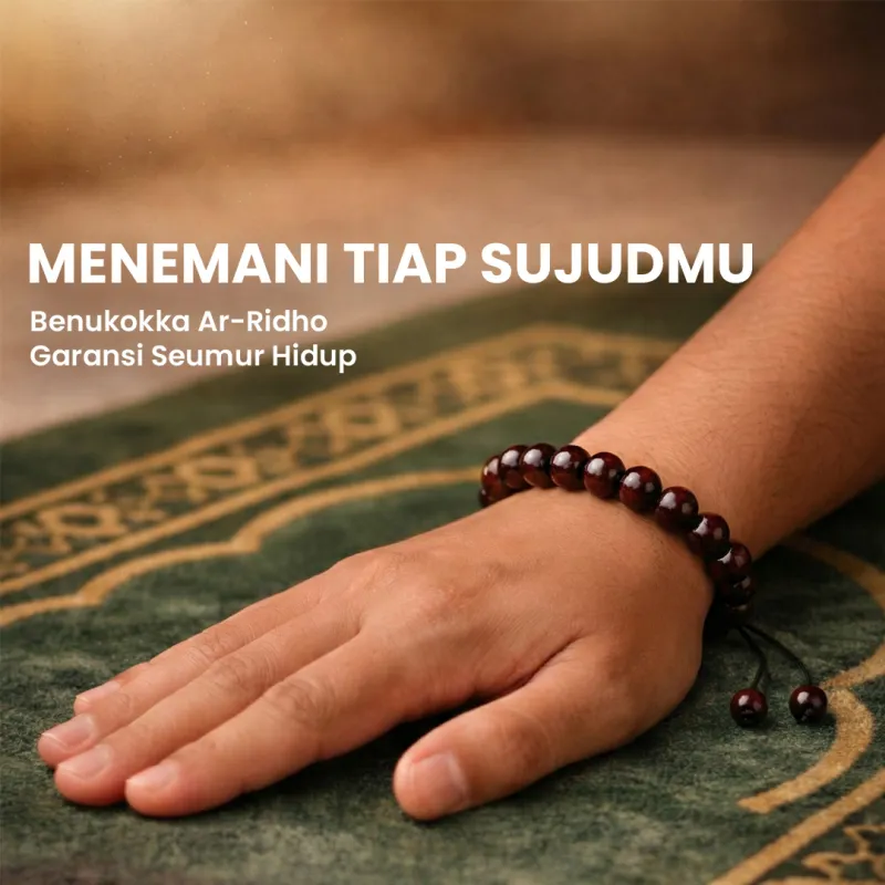 Gelang kokka menemani ibadah dan sujud