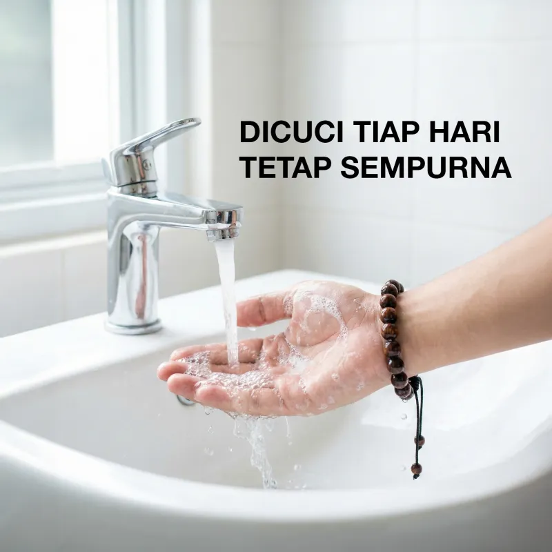 Gelang kokka bisa dicuci dengan air